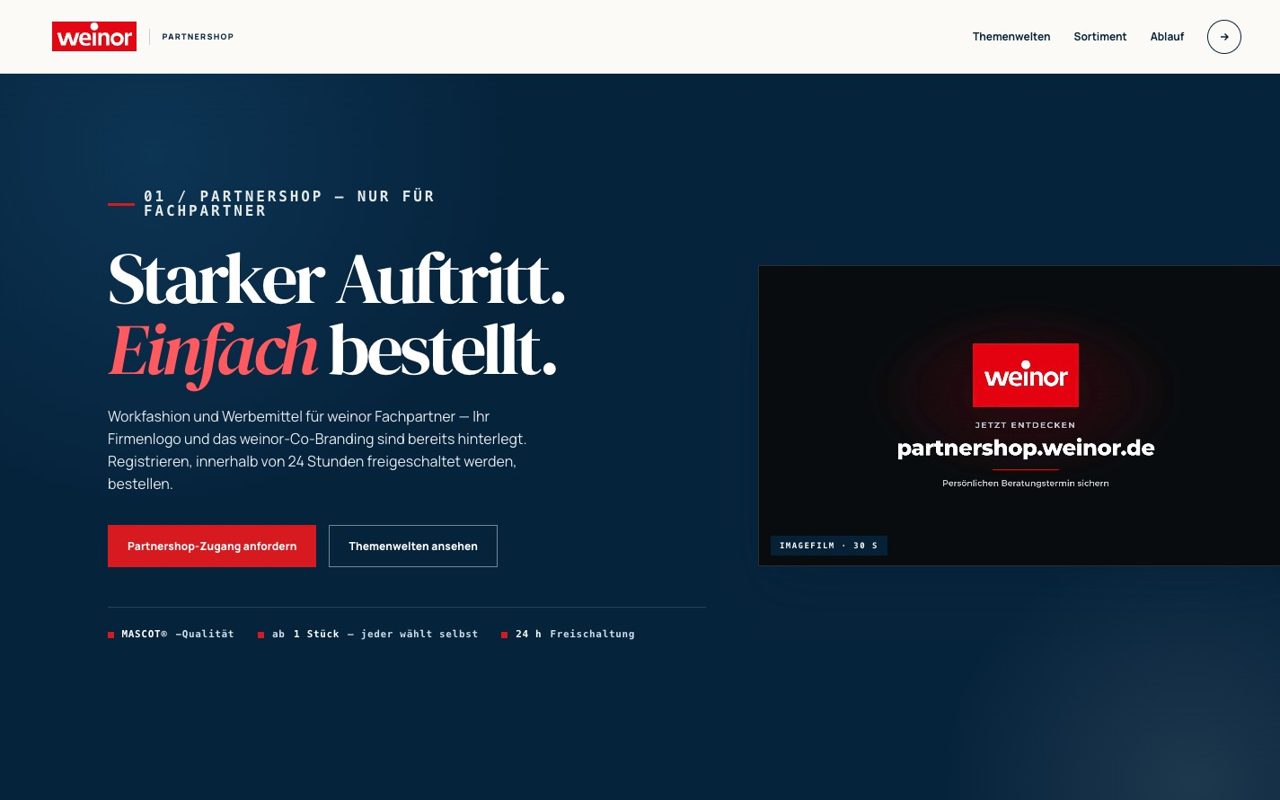 Vorschau Landingpage Variante C