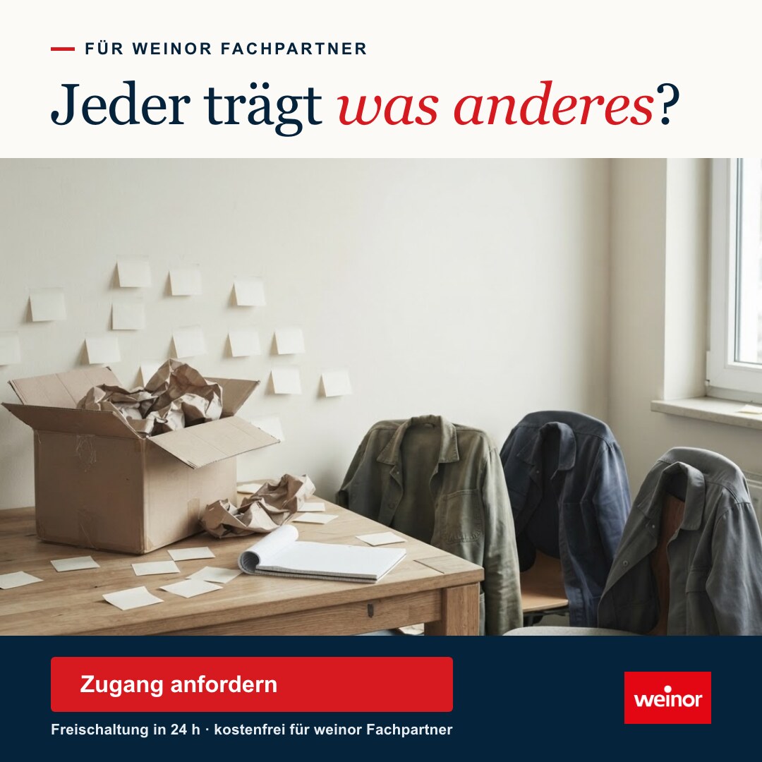 Conversion-Motiv Pain-Hook: Zettelwirtschaft im Büro, Headline „Jeder trägt was anderes?